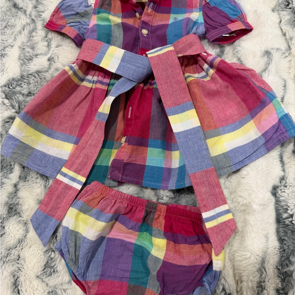 Ralph Lauren Multicolor Plaid Dress